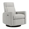 Jaymar BB Rocking and Swivel Armchair Nelly - Nubia Silver / Black - Motorized Electric