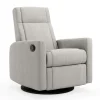 Jaymar BB Gliders & Rocking Chairs|Gliders & Rocking Chairs>Rocking and Swivel Armchair Nelly - Nubia Silver / Black