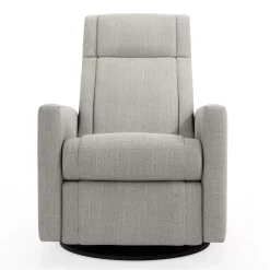 Jaymar BB Gliders & Rocking Chairs|Gliders & Rocking Chairs>Rocking and Swivel Armchair Nelly - Nubia Silver / Black