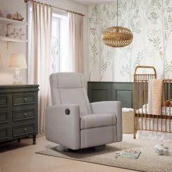 Jaymar BB Rocking and Swivel Armchair Nelly - Arlo Pearl / Black