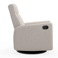 Jaymar BB Rocking and Swivel Armchair Nelly - Beyond Sheep Vanilla / Black