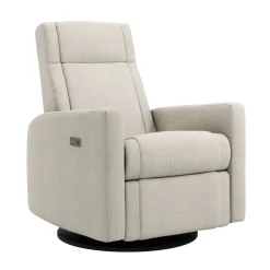 Jaymar BB Gliders & Rocking Chairs|Gliders & Rocking Chairs>Rocking and Swivel Armchair Nelly - Nubia Ivory / Black - Motorized Electric