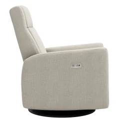 Jaymar BB Gliders & Rocking Chairs|Gliders & Rocking Chairs>Rocking and Swivel Armchair Nelly - Nubia Ivory / Black - Motorized Electric