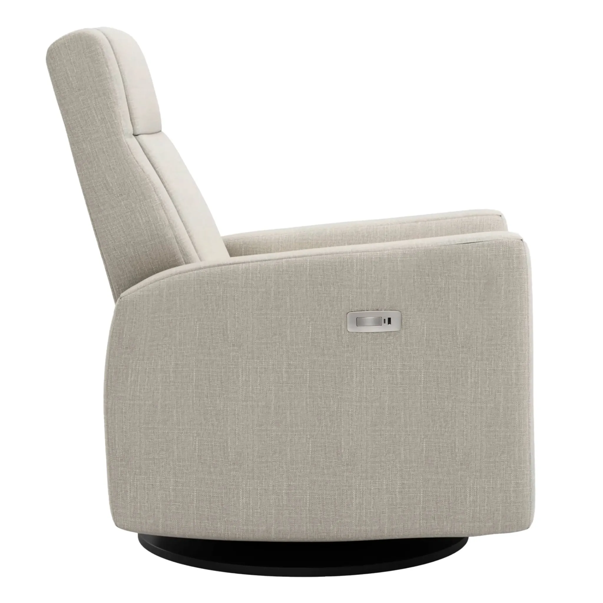 Jaymar BB Gliders & Rocking Chairs|Gliders & Rocking Chairs>Rocking and Swivel Armchair Nelly - Nubia Ivory / Black - Motorized Electric