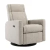 Jaymar BB Rocking and Swivel Armchair Nelly - Breather Driftwood / Black - Motorized Electric