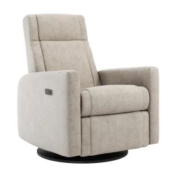 Jaymar BB Rocking and Swivel Armchair Nelly - Breather Driftwood / Black - Motorized Electric