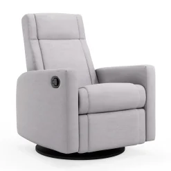 Jaymar BB Rocking and Swivel Armchair Nelly - Como Dove Grey / Black