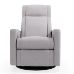 Jaymar BB Rocking and Swivel Armchair Nelly - Como Dove Grey / Black