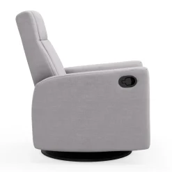 Jaymar BB Rocking and Swivel Armchair Nelly - Como Dove Grey / Black