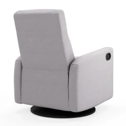 Jaymar BB Rocking and Swivel Armchair Nelly - Como Dove Grey / Black