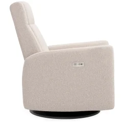 Jaymar BB Rocking and Swivel Armchair Nelly - Beyond Sheep Vanilla / Black - Motorized Electric