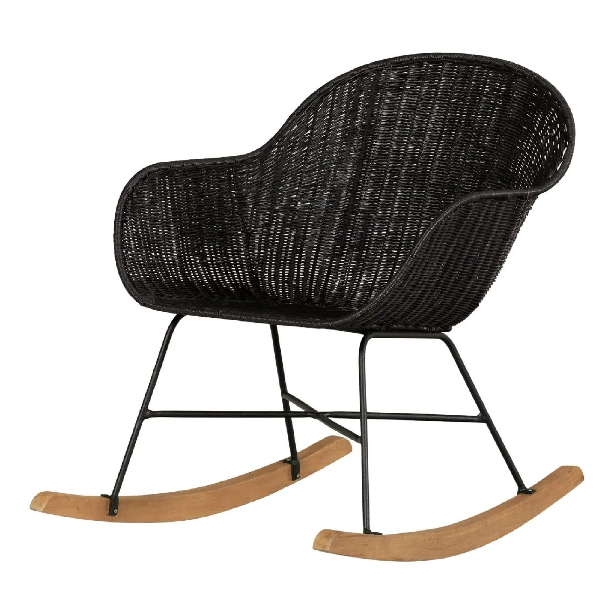 South Shore Rocking Chair - Balka Black Rattan