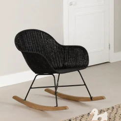 South Shore Rocking Chair - Balka Black Rattan