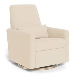 Monte Rocking Glider Recliner Armchair Grano - Biscuit / Gold