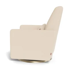 Monte Rocking Glider Recliner Armchair Grano - Biscuit / Gold