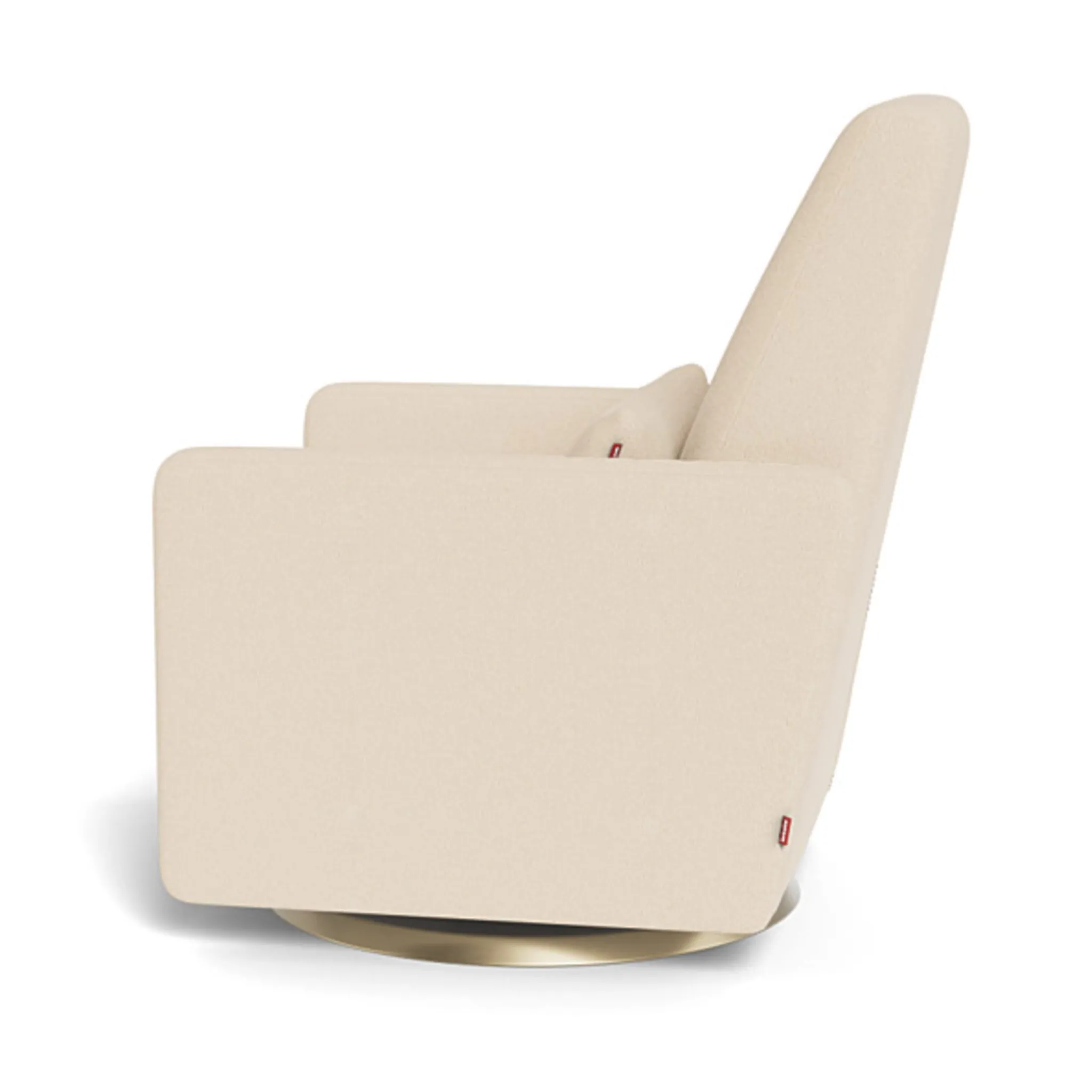 Monte Rocking Glider Recliner Armchair Grano - Biscuit / Gold