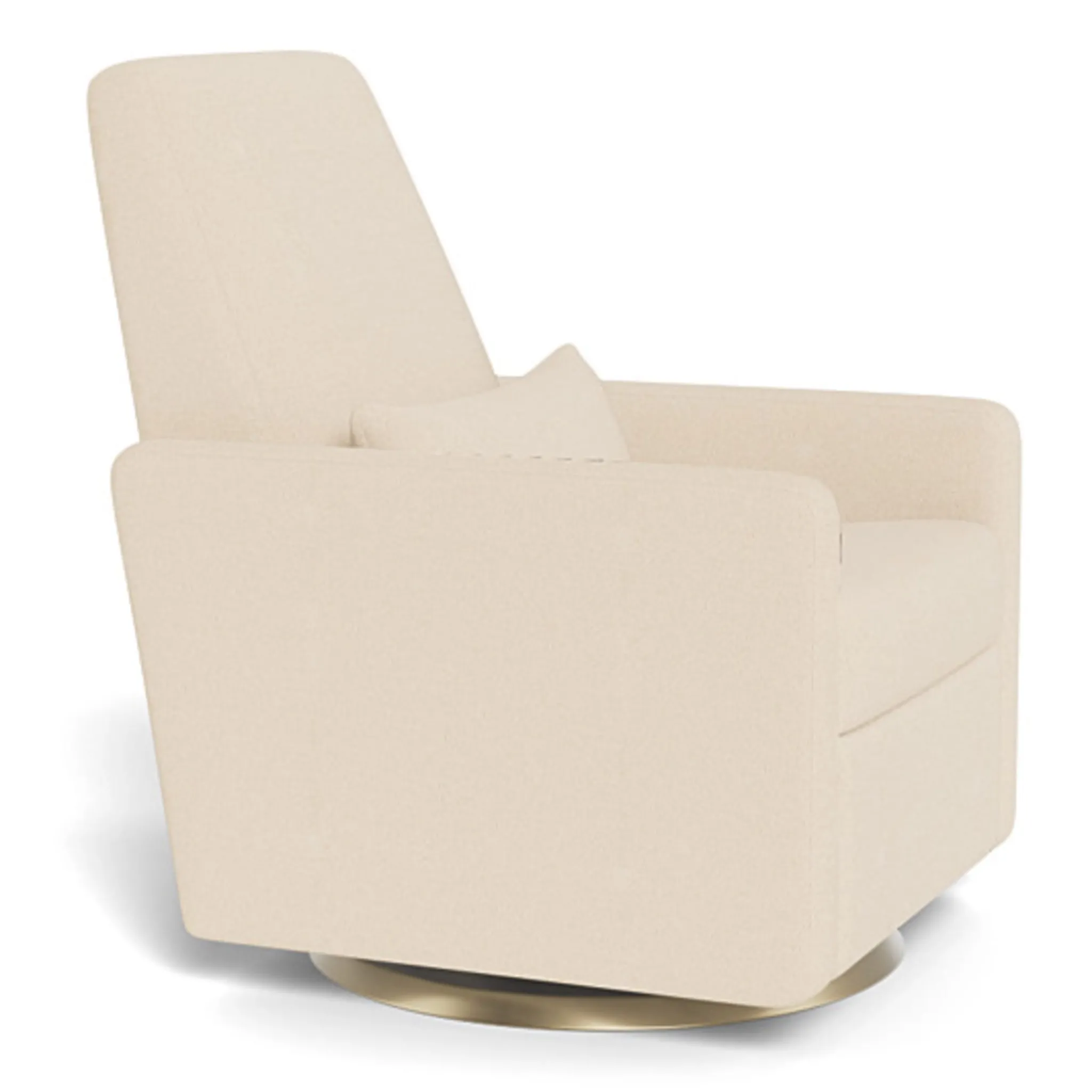 Monte Rocking Glider Recliner Armchair Grano - Biscuit / Gold