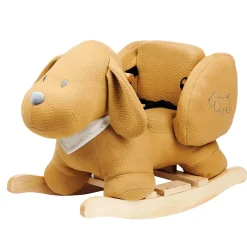 Nattou Swings & Rockers>Rocking Toy Dog Charlie - Caramel