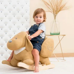 Nattou Swings & Rockers>Rocking Toy Dog Charlie - Caramel