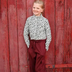 Kids Look Romance Floral Turtle Neck7-14