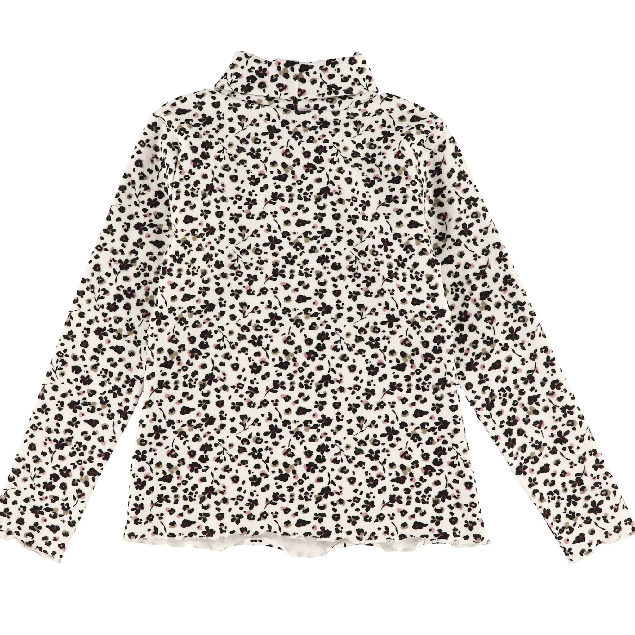 Kids Look Romance Floral Turtle Neck7-14