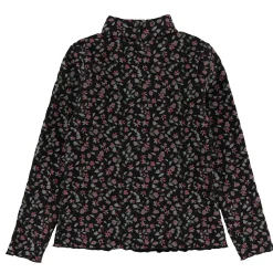 Kids Look Romance Flowers Turtle Neck714