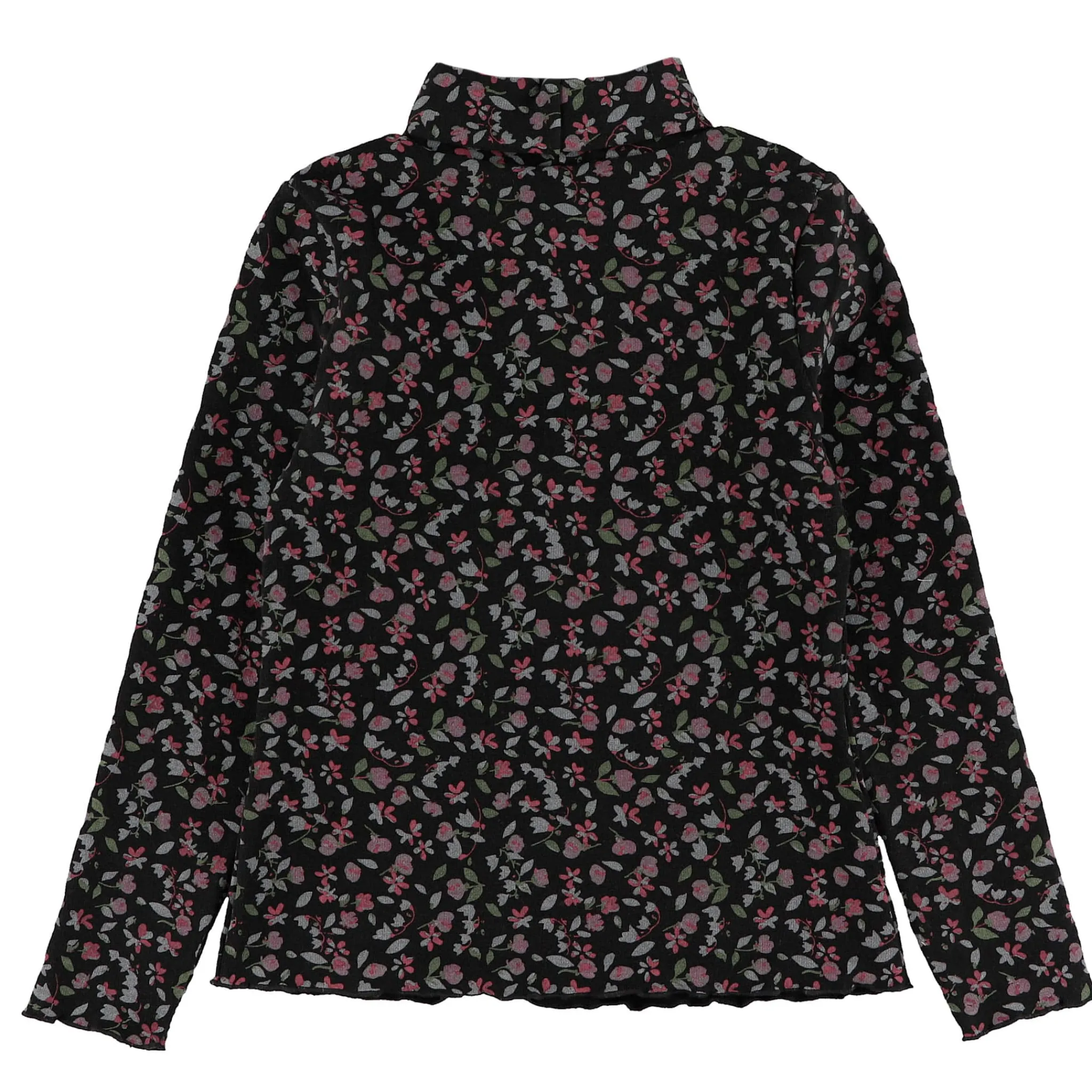 Kids Look Romance Flowers Turtle Neck714