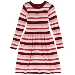 Kids Look Romance Striped Knit Dress7-14