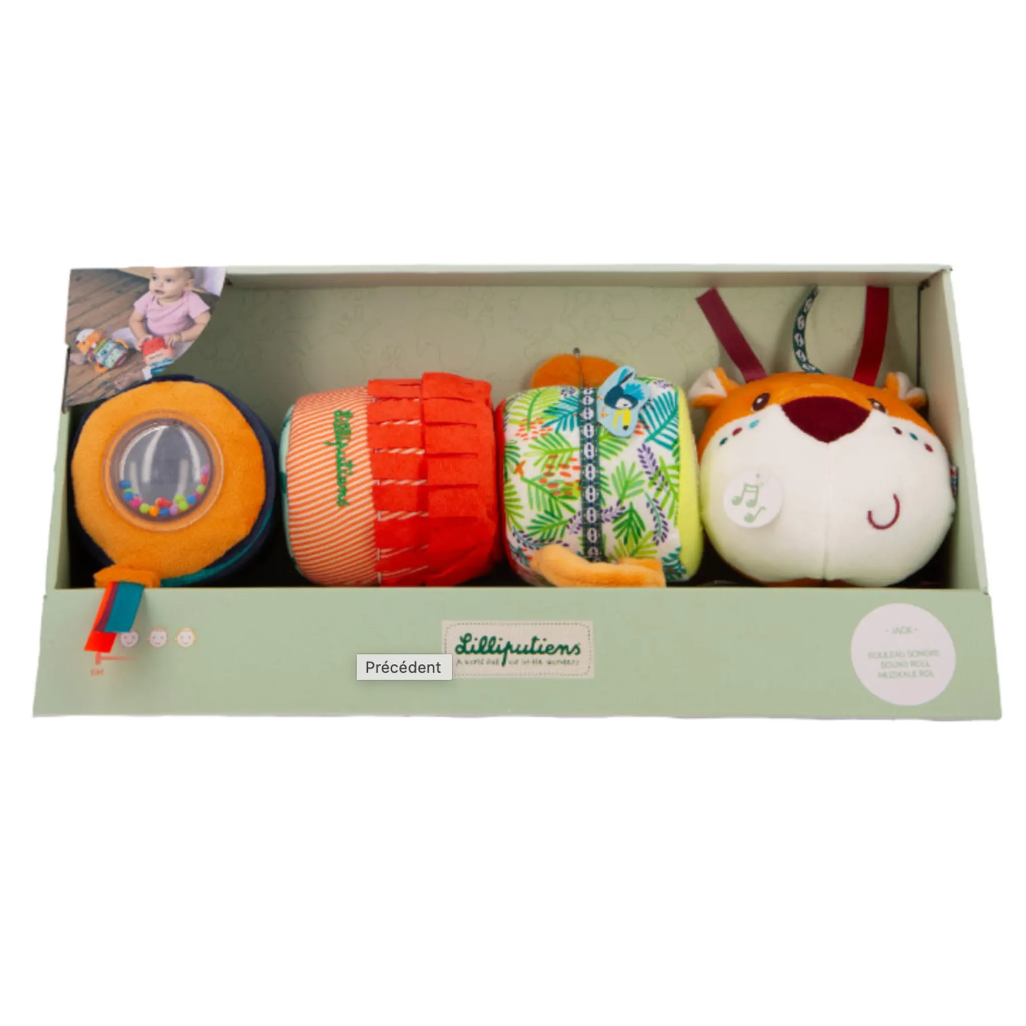 Lilliputiens Developmental Toys>Rouleau Sonore Jack le Lion