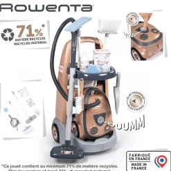 Kids Smoby Rowenta Cleaning Trolley and Vaccum
