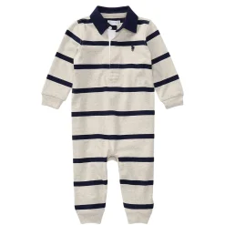 BOY Polo Ralph Lauren Rugby Stripe Romper Nb-12m