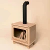 Oramood Rustik Fireplace - Naturel/Black