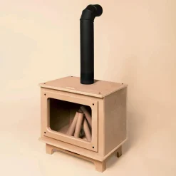 Oramood Rustik Fireplace - Naturel/Black