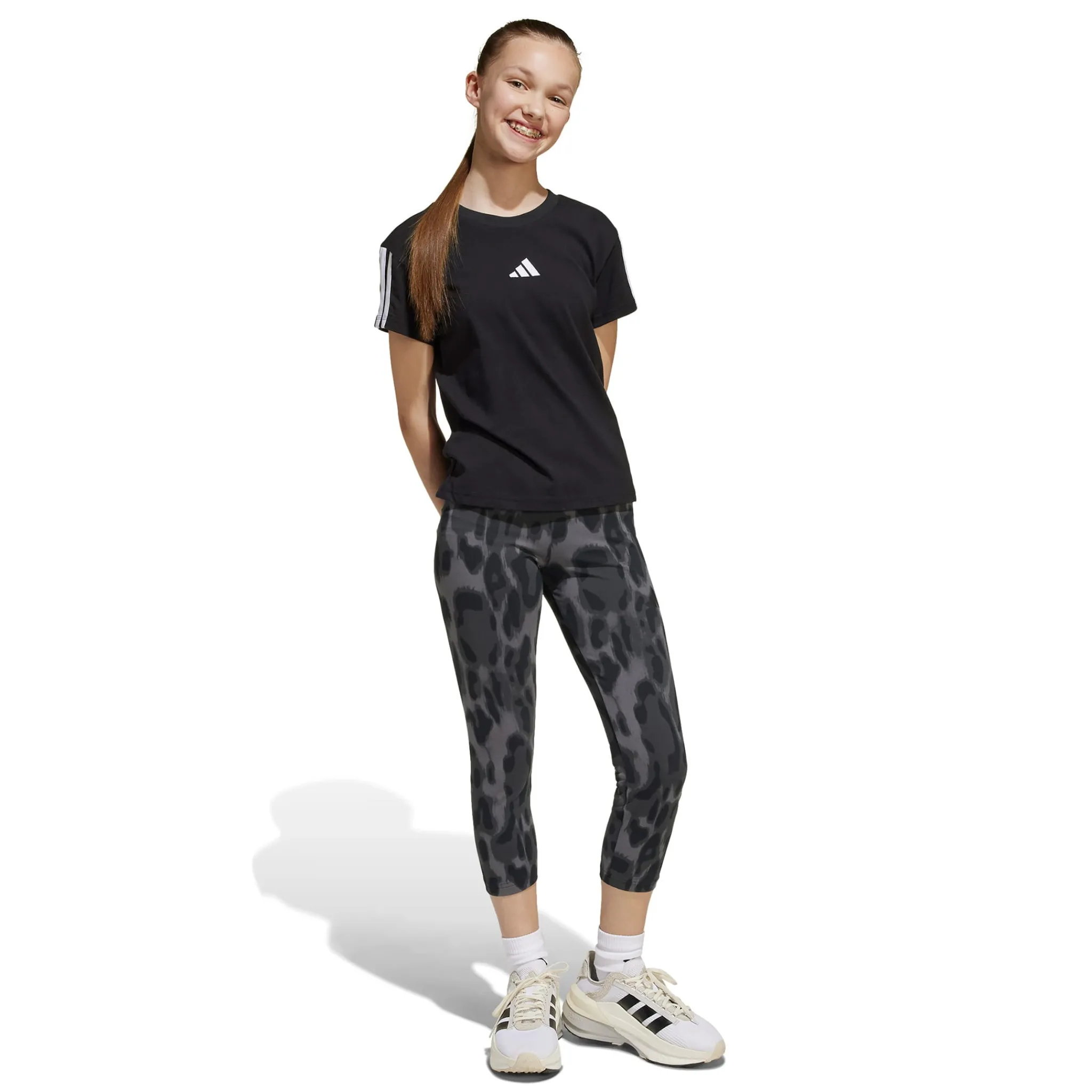Kids Adidas 3S Tee 160 7-16y