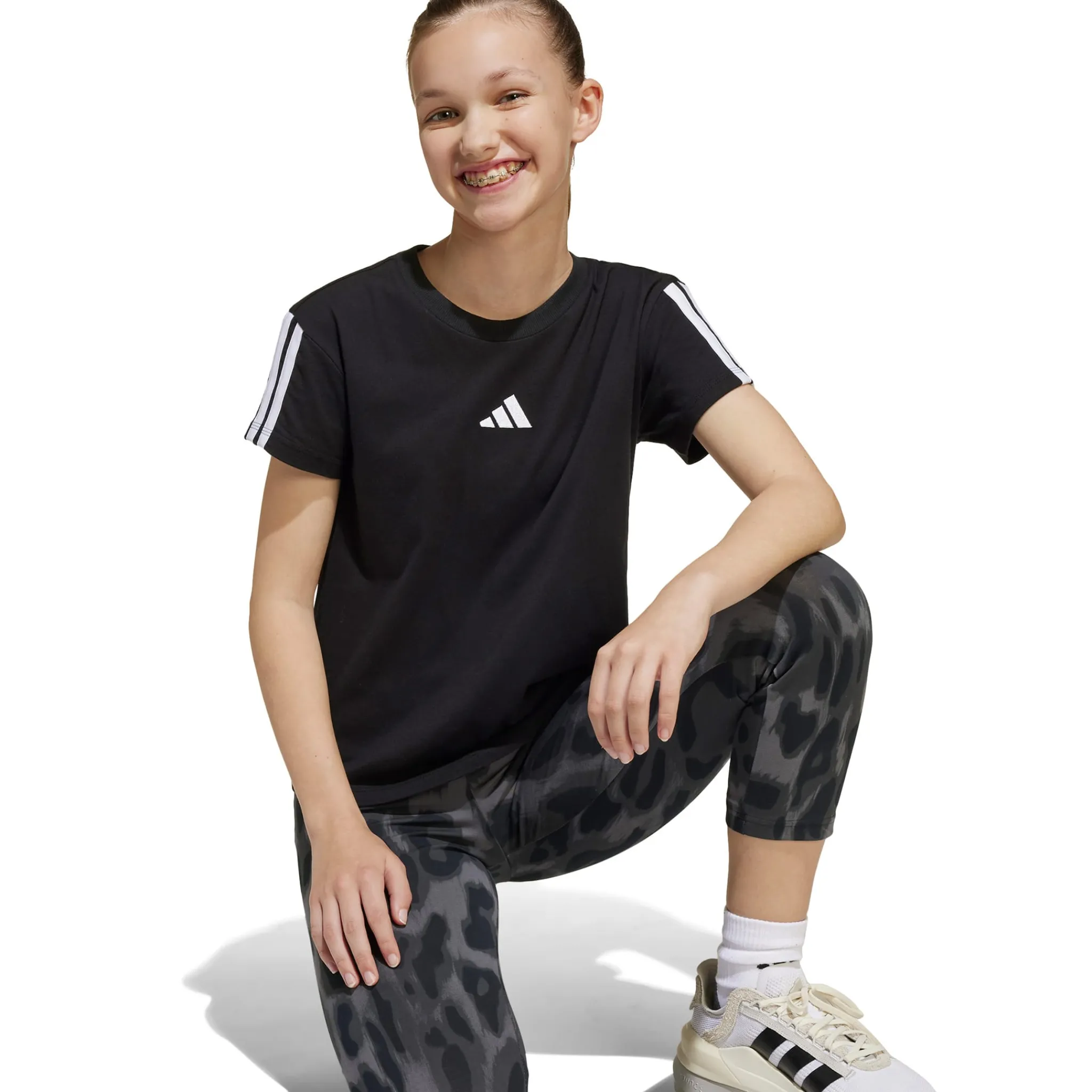 Kids Adidas 3S Tee 160 7-16y