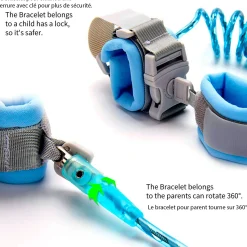 Bebe Confort Safety Bracelet with Key - Blue