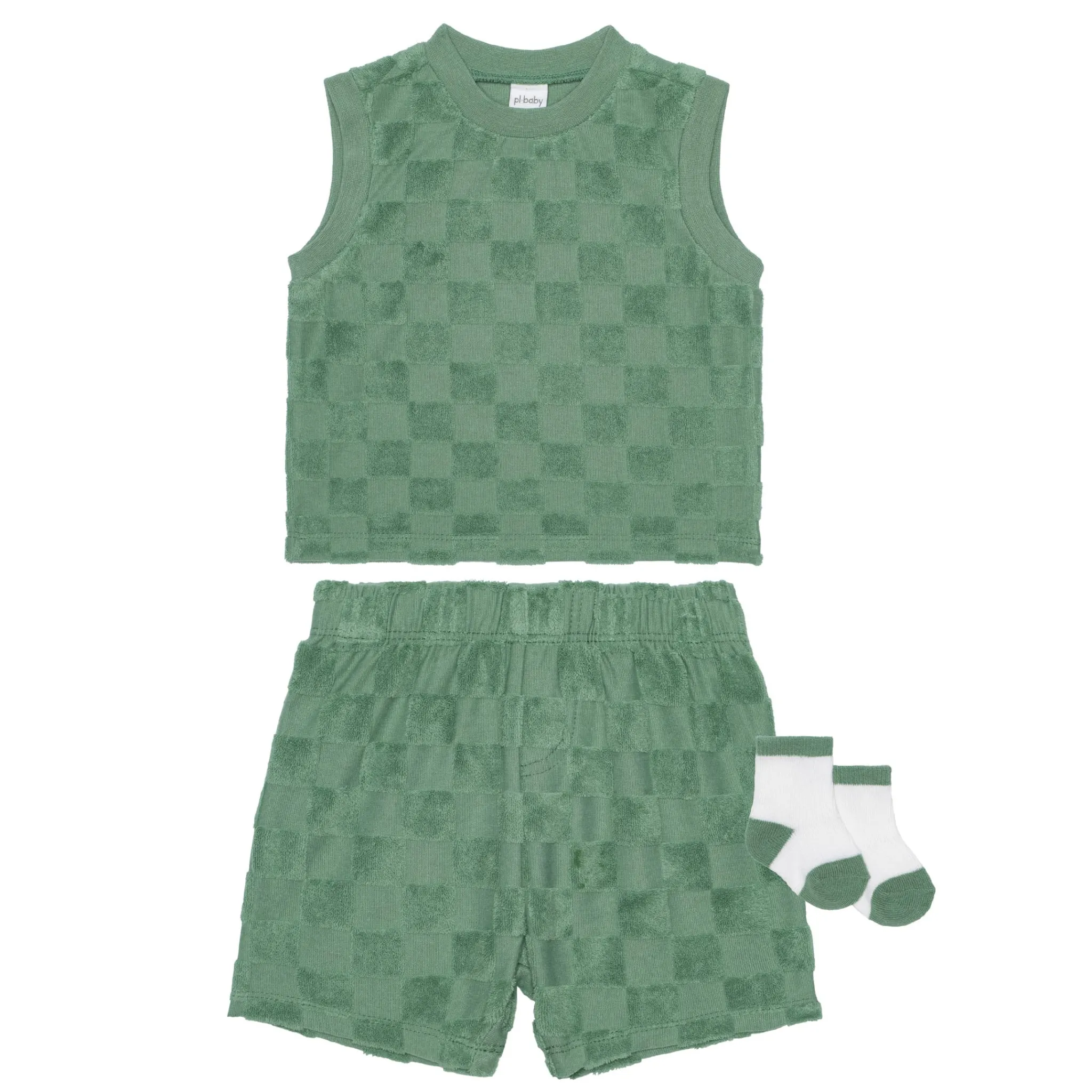 BOY PL Baby Outfit Sets>Terry Short Set 3-24m