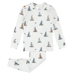 BOY Firsts par Petit Lem Sailboat 2pc Pajamas 12-24m