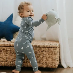 BOY Firsts par Petit Lem Pajamas|Pyjamas>Sailboat Seagull Pajamas 0-12m