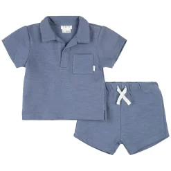 BOY Firsts par Petit Lem Outfit Sets>Sailboat Terry Set 3-24m
