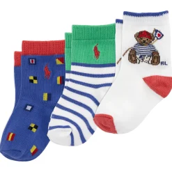 BOY Polo Ralph Lauren Socks|Underwear & Socks>Sailing Bear Socks (3) 6-24m