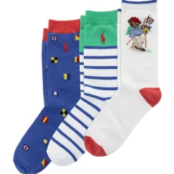 Kids/BOY Polo Ralph Lauren Socks|Underwear & Socks>Sailing Bear Socks (3) 4-11y
