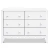 DaVinci Storage Furniture>Sammy Scallop 6-Drawers Dresser - White