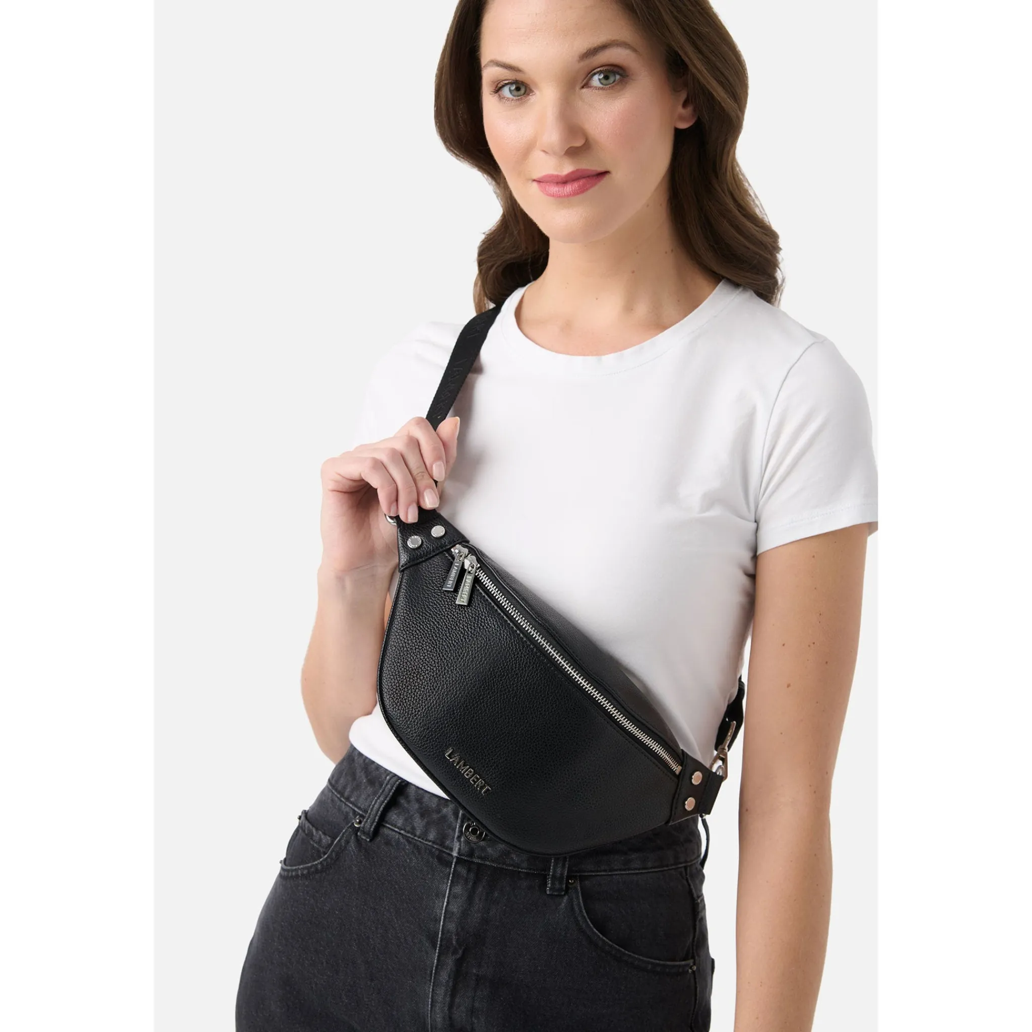 Lambert Handbags & Purses|Diaper Bags>Sarah Fanny Bag - Black