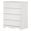 South Shore Savannah 4-Drawer Chest - Pure White