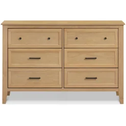 DaVinci Sawyer Farmhouse 6-Drawer Dresser - Honey