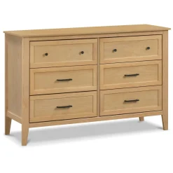 DaVinci Sawyer Farmhouse 6-Drawer Dresser - Honey