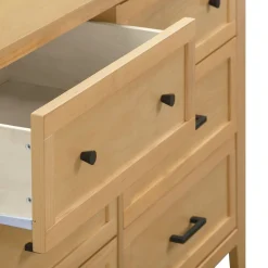 DaVinci Sawyer Farmhouse 6-Drawer Dresser - Honey