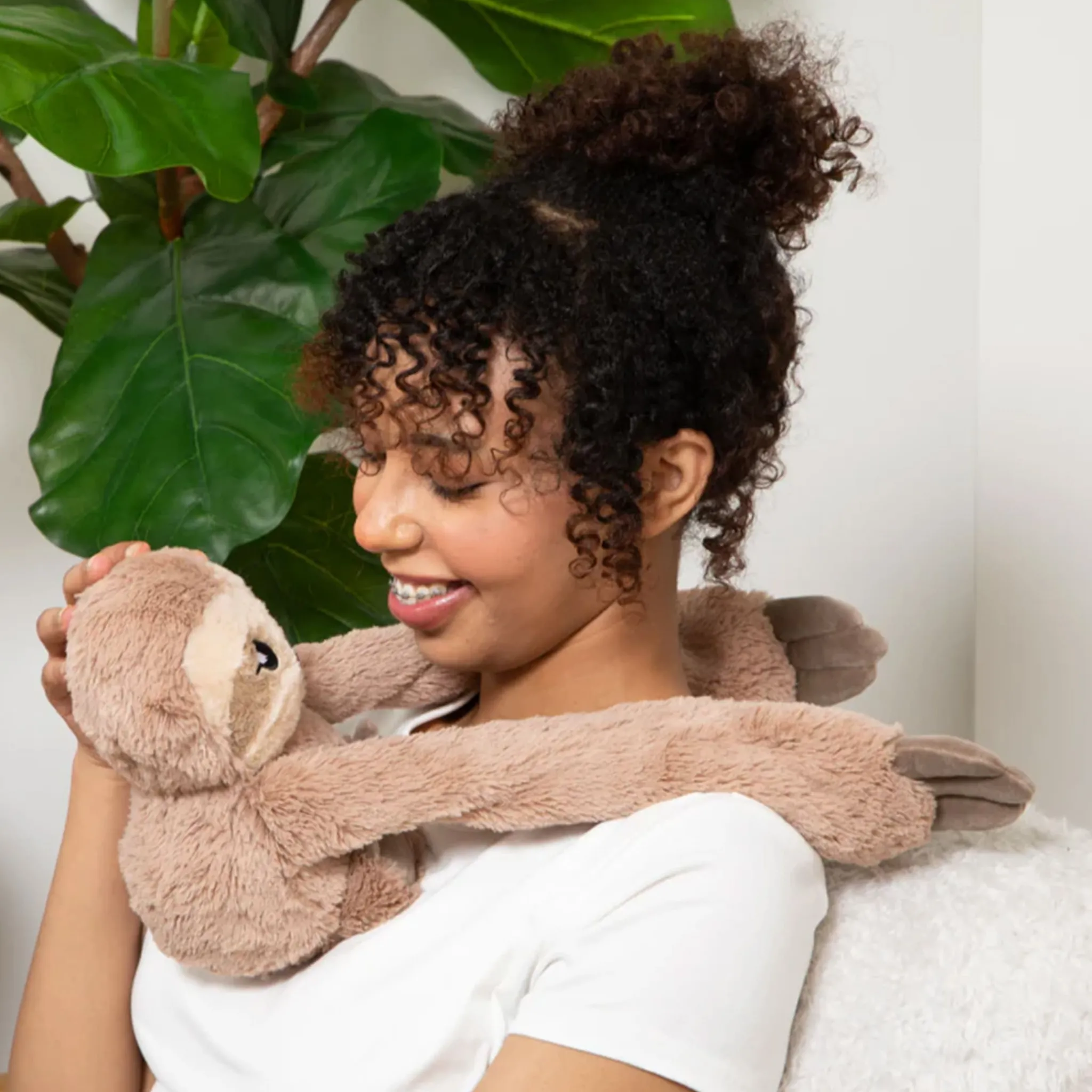 Kids Hugimals Sawyer sloth plush weighted 1.