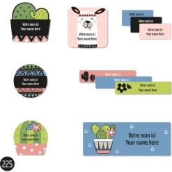 Kids Clement - Impressions Personalized Name Labels|Personalized Name Labels>School Name Labels - Cactus
